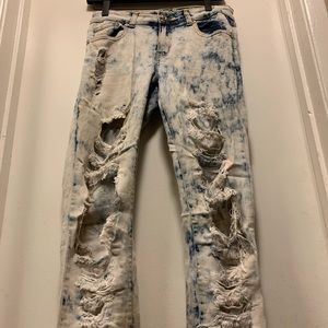 Acid wash jeans